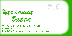 marianna batta business card